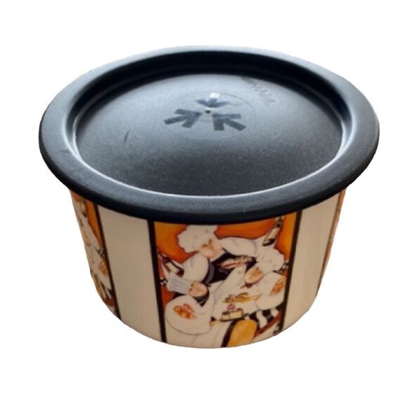 Vintage Tupperware One Touch Canister Fat Chef Design size 3.5 x 5 Replacement - Picture 1 of 10
